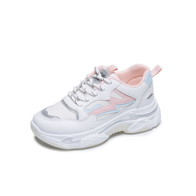 Super hot sports shoes women 2021 spring new reflective sports shoes female students casual shoes