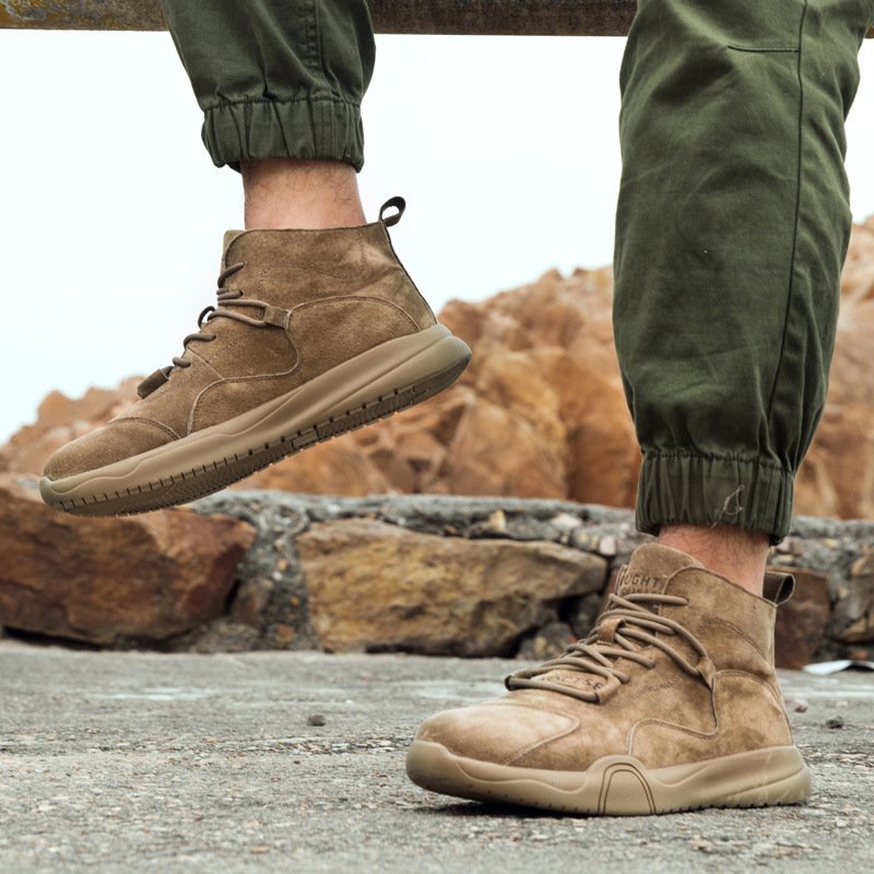 Fall 2021 new Martin boots trend fashion casual shoes tooling shoes men's trendy shoes
