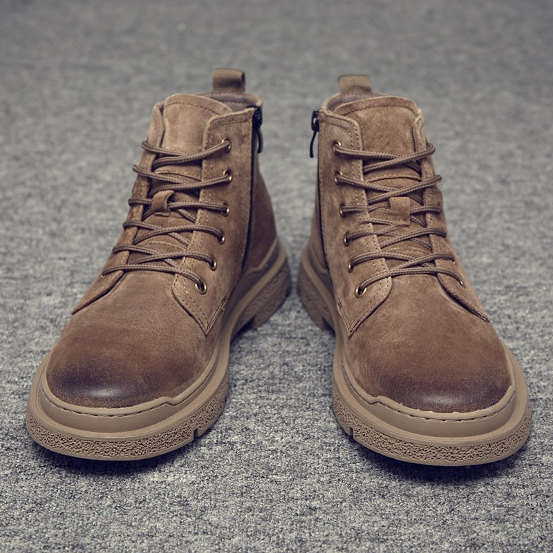 2021 Martin boots men's high-top trendy men's short boots men's tooling shoes trend boots British style leather autumn men's shoes