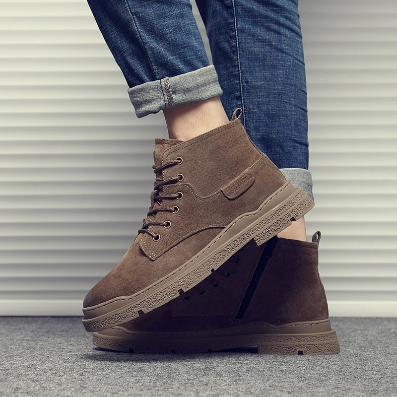 2021 Martin boots men's high-top trendy men's short boots men's tooling shoes trend boots British style leather autumn men's shoes